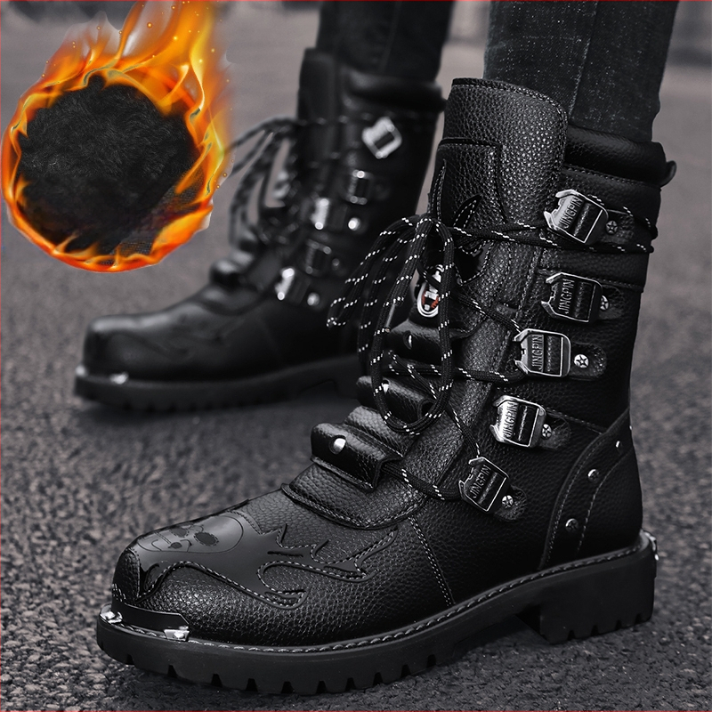 Martino aulinukai Vyriški aukštaauliai britiško stiliaus aulinukai Darbo aulinukai Dviratininko odiniai aulinukai Žieminiai aulinukai Vyriški batai, dideli dydžiai, su vilnos pamušalu