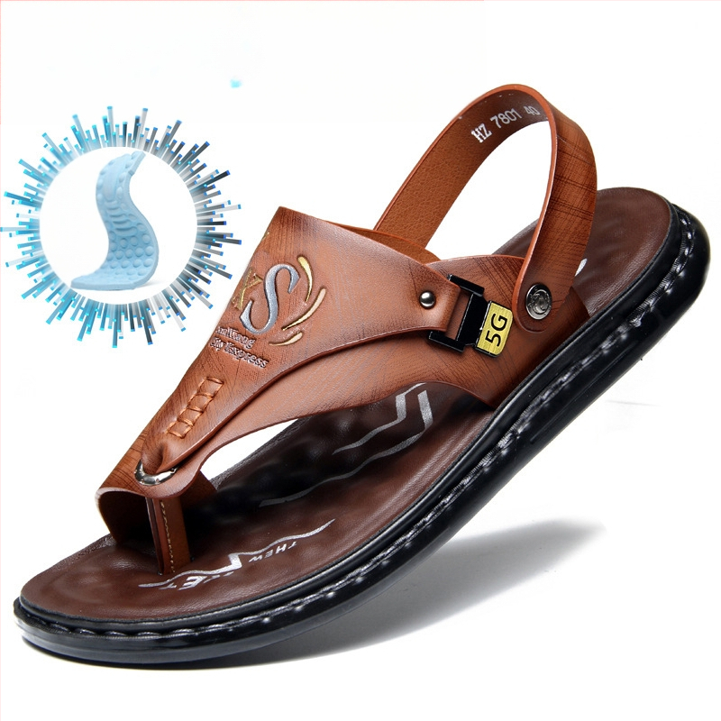 Vyriškos basutės, užsienio prekybos vasarinės minkšto padu neslystančios paplūdimio batelės, vyriškos 2023 m. naujos šlepetės, laisvalaikio viršutiniai drabužiai, basutės