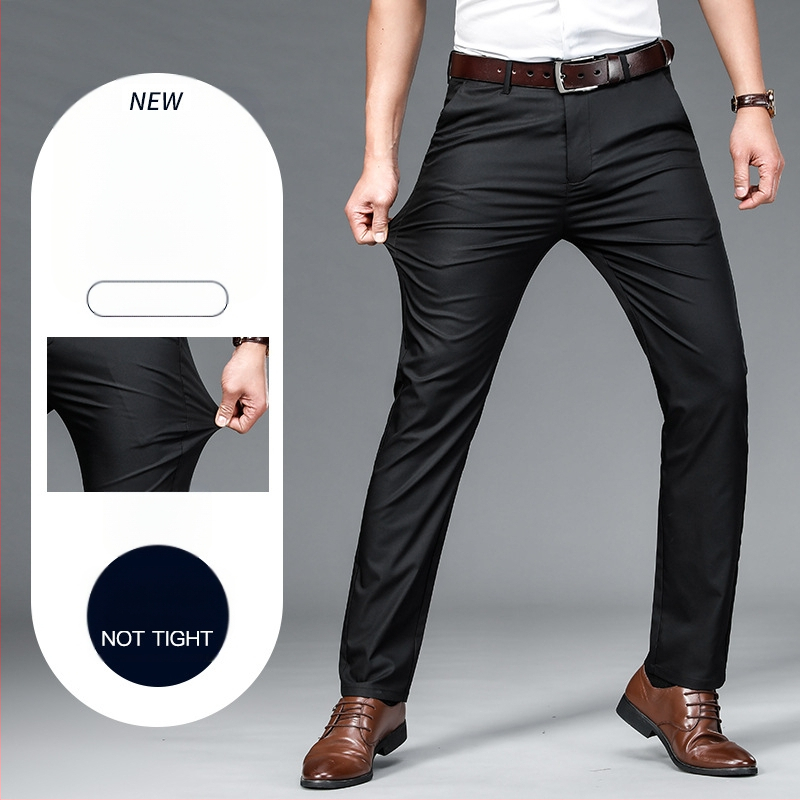 Suvised õhukesed meeste püksid Lahtised sirged vabaajapüksid Meeste kõrge vöökohaga sirged püksid Suvised õhukesed hulgimüügipüksid