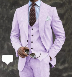 Нов мъжки костюм от три части, костюм Lassel Serge, костюм за банкет, парти, африкански костюм за младоженец, придружител