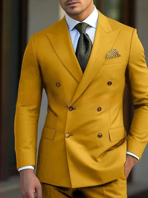 Costum nou Amazon pentru bărbați, costum casual de afaceri, costum pentru bărbați, rochie din două piese, costum de bal pentru cină