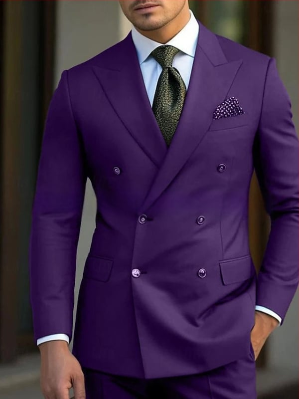 Costum nou Amazon pentru bărbați, costum casual de afaceri, costum pentru bărbați, rochie din două piese, costum de bal pentru cină