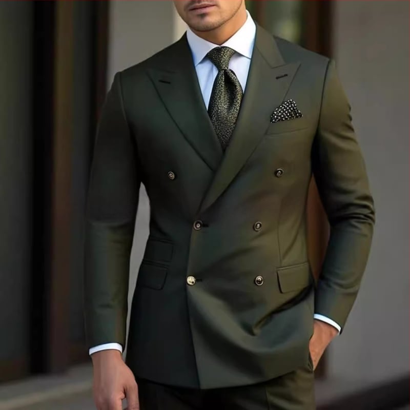 Costum nou Amazon pentru bărbați, costum casual de afaceri, costum pentru bărbați, rochie din două piese, costum de bal pentru cină