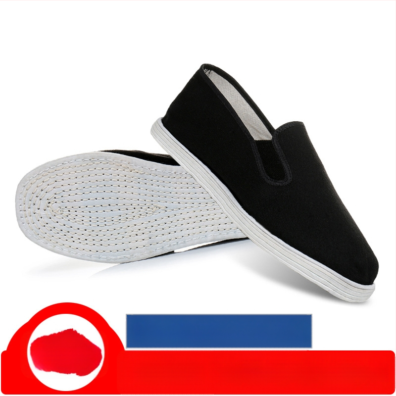 Ljetne stare pekinške ručno izrađene platnene cipele sa slojevitim podom, muške ležerne mladenačke prozračne cipele s punim podom od tkanine, retro tradicionalne platnene cipele za muškarce
