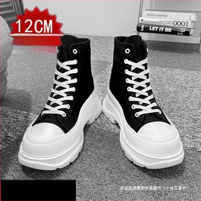 Comic-Con kõrged kingad 1210 meeste lõuendikingad mustad platvormtallaga Martin saapad vabaaja kõrged lauakingad