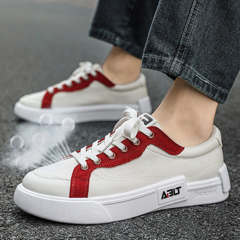 Četru gadalaiku audekla apavi Vīriešu sporta ikdienas apavi Moderni apavi Dekonstrukcijas auduma apavi Vīriešu pusaudžu skrituļdēļu apavi Vintage balti apavi