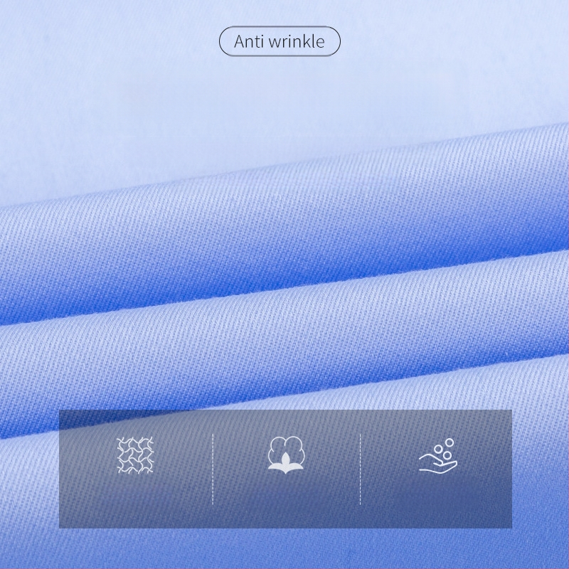 Férfi DP pamut ruhadarab, vasalhatatlan egyedi ing, férfi hosszú ujjú, üzleti, professzionális tavaszi és őszi, ránctalanító fehér ing nagykereskedelemben