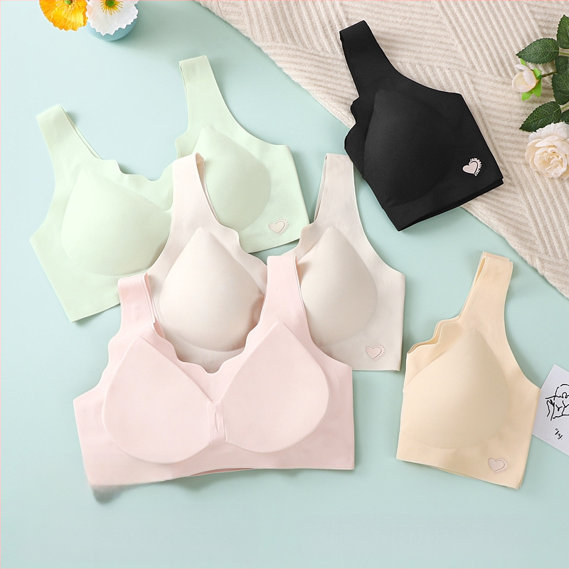 Nepaliekanti žymių „Beauty Back“ apatinio trikotažo moteriška minkšta latekso atrama, plona, „Push-up“ tipo liemenėlė, apsauganti nuo nukarimo, be rėmelio, su fiksuotu kaušeliu.