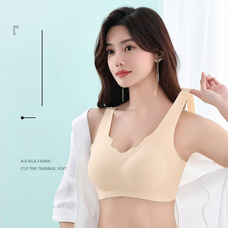 Nepaliekanti žymių „Beauty Back“ apatinio trikotažo moteriška minkšta latekso atrama, plona, „Push-up“ tipo liemenėlė, apsauganti nuo nukarimo, be rėmelio, su fiksuotu kaušeliu.