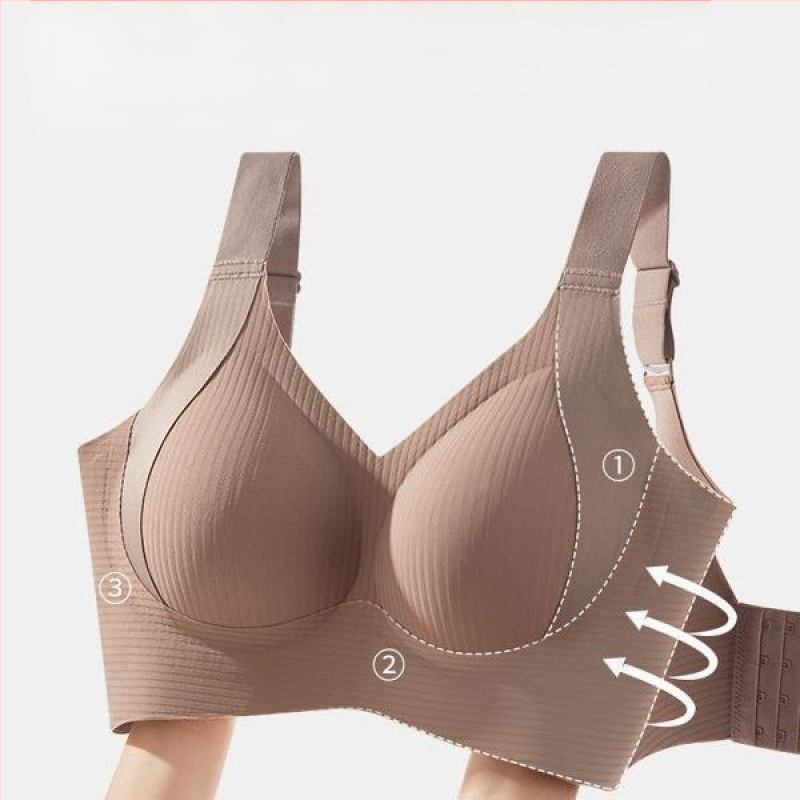 Raskusvastane, jälgi jätmata kaunis seljapesu naistele, suur rind, väike lõtvumisvastane pluss-suurus, terasest rõngasteta kogunemisvastane rinnahoidja