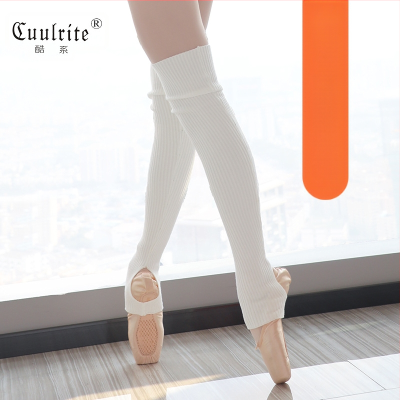 Suaugusiųjų baleto šokių kojinės, šiltos šokių praktikos kojinės, rudens ir žiemos sustorintos megztos ilgos, šalčiui atsparios baleto kojinės