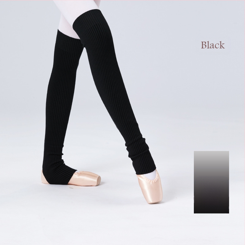 Suaugusiųjų baleto šokių kojinės, šiltos šokių praktikos kojinės, rudens ir žiemos sustorintos megztos ilgos, šalčiui atsparios baleto kojinės