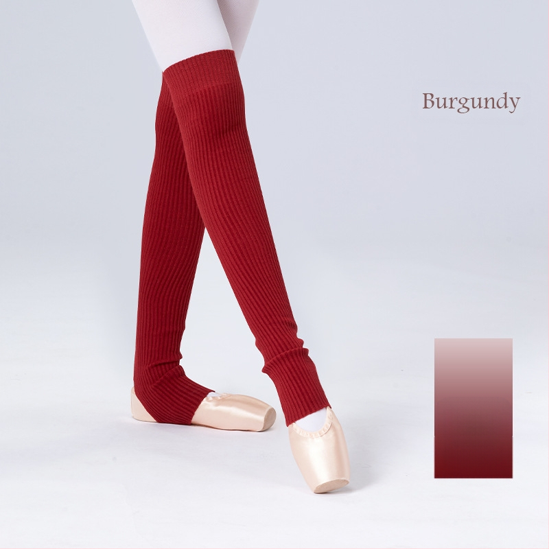Suaugusiųjų baleto šokių kojinės, šiltos šokių praktikos kojinės, rudens ir žiemos sustorintos megztos ilgos, šalčiui atsparios baleto kojinės