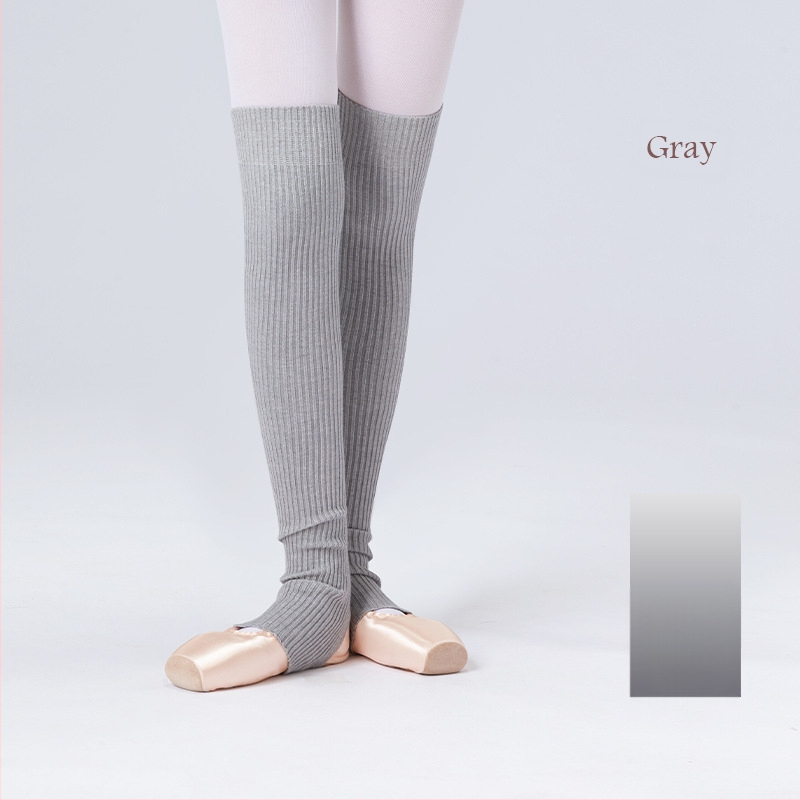 Suaugusiųjų baleto šokių kojinės, šiltos šokių praktikos kojinės, rudens ir žiemos sustorintos megztos ilgos, šalčiui atsparios baleto kojinės