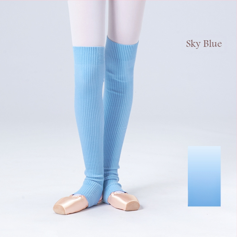 Suaugusiųjų baleto šokių kojinės, šiltos šokių praktikos kojinės, rudens ir žiemos sustorintos megztos ilgos, šalčiui atsparios baleto kojinės