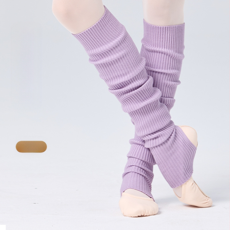Suaugusiųjų baleto šokių kojinės, šiltos šokių praktikos kojinės, rudens ir žiemos sustorintos megztos ilgos, šalčiui atsparios baleto kojinės