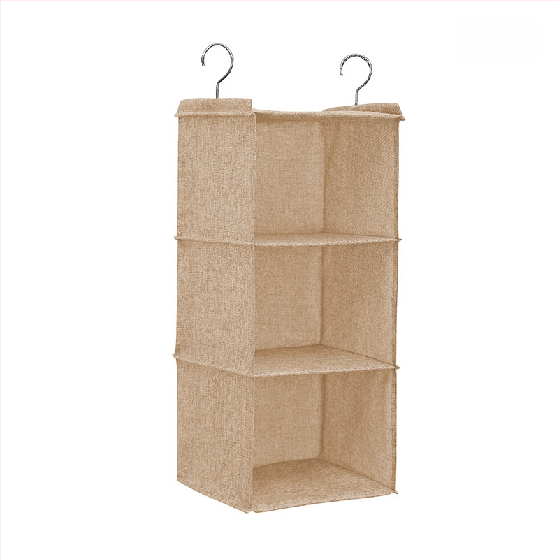Vászon dupla akasztós szekrény tároló akasztós táska fiókos szekrény többrétegű akasztós rendszerező tárolótáska