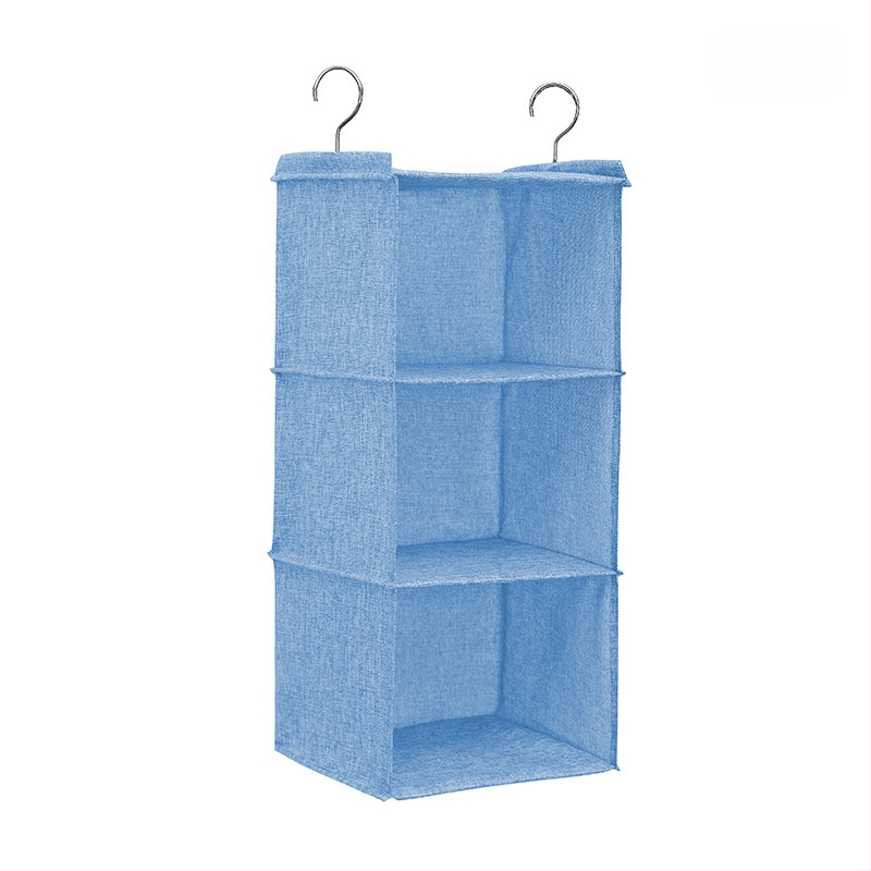Vászon dupla akasztós szekrény tároló akasztós táska fiókos szekrény többrétegű akasztós rendszerező tárolótáska