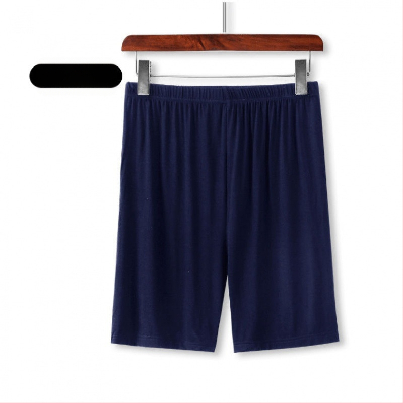 Pantaloni de pijama de vară scurți bărbați de vară subțiri pantaloni scurți de mătase de gheață pentru casă pantaloni de dormit lejeri din bumbac de mătase pentru casă pantaloni fierbinți