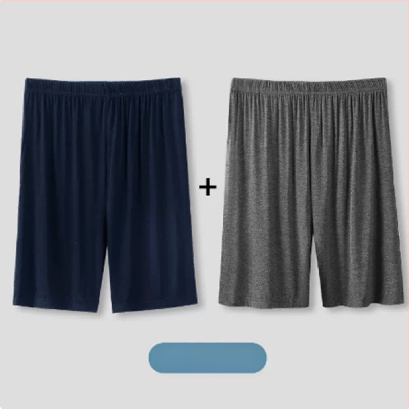 Pantaloni de pijama de vară scurți bărbați de vară subțiri pantaloni scurți de mătase de gheață pentru casă pantaloni de dormit lejeri din bumbac de mătase pentru casă pantaloni fierbinți