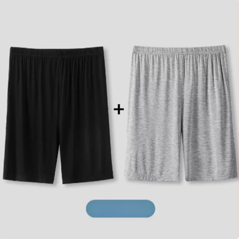 Pantaloni de pijama de vară scurți bărbați de vară subțiri pantaloni scurți de mătase de gheață pentru casă pantaloni de dormit lejeri din bumbac de mătase pentru casă pantaloni fierbinți