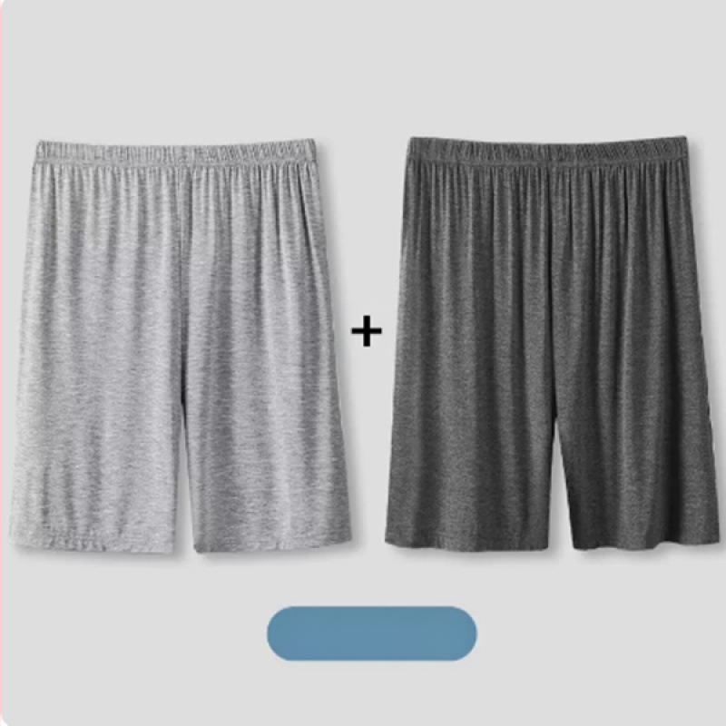 Pantaloni de pijama de vară scurți bărbați de vară subțiri pantaloni scurți de mătase de gheață pentru casă pantaloni de dormit lejeri din bumbac de mătase pentru casă pantaloni fierbinți