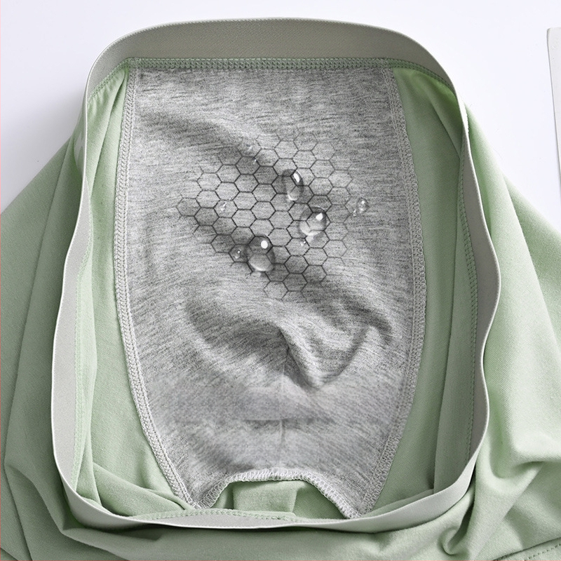 Дамско бельо Yalu, мъжки боксерки, памучни боксерки, памучни шорти, антибактериални, за слабините, абсорбиращи потта, големи размери