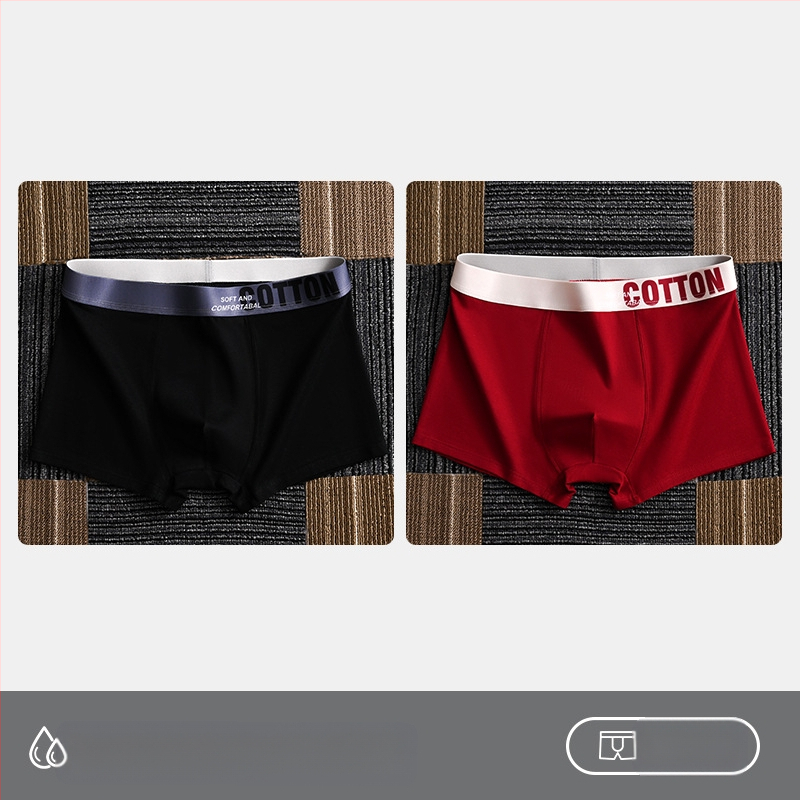 Дамско бельо Yalu, мъжки боксерки, памучни боксерки, памучни шорти, антибактериални, за слабините, абсорбиращи потта, големи размери