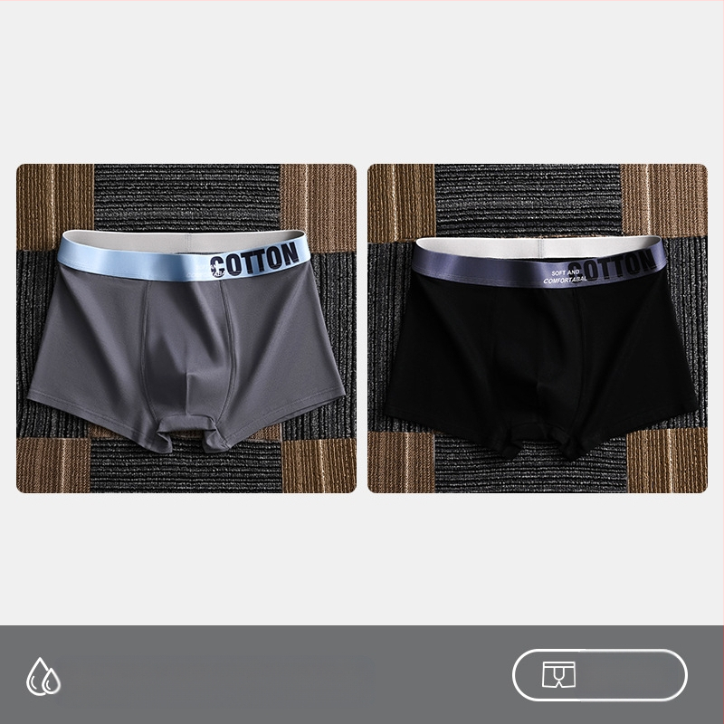 Дамско бельо Yalu, мъжки боксерки, памучни боксерки, памучни шорти, антибактериални, за слабините, абсорбиращи потта, големи размери