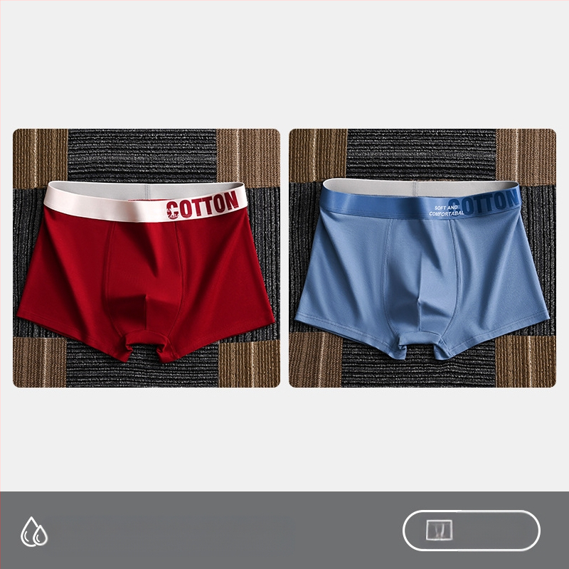 Дамско бельо Yalu, мъжки боксерки, памучни боксерки, памучни шорти, антибактериални, за слабините, абсорбиращи потта, големи размери
