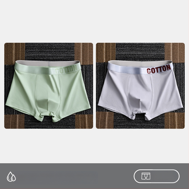 Дамско бельо Yalu, мъжки боксерки, памучни боксерки, памучни шорти, антибактериални, за слабините, абсорбиращи потта, големи размери