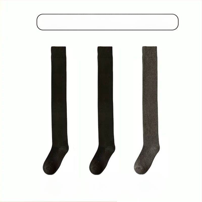 Sukad Meeste ülepõlve sokid fliisvoodriga paksendatud soojad põlvekaitsmed Sokid keskealistele ja eakatele Pikad kõrge säärega sokid