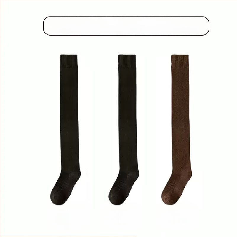 Sukad Meeste ülepõlve sokid fliisvoodriga paksendatud soojad põlvekaitsmed Sokid keskealistele ja eakatele Pikad kõrge säärega sokid