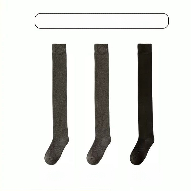 Sukad Meeste ülepõlve sokid fliisvoodriga paksendatud soojad põlvekaitsmed Sokid keskealistele ja eakatele Pikad kõrge säärega sokid