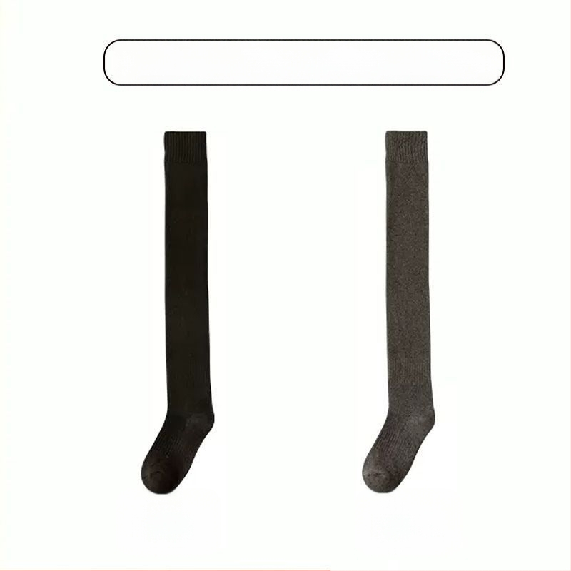 Sukad Meeste ülepõlve sokid fliisvoodriga paksendatud soojad põlvekaitsmed Sokid keskealistele ja eakatele Pikad kõrge säärega sokid