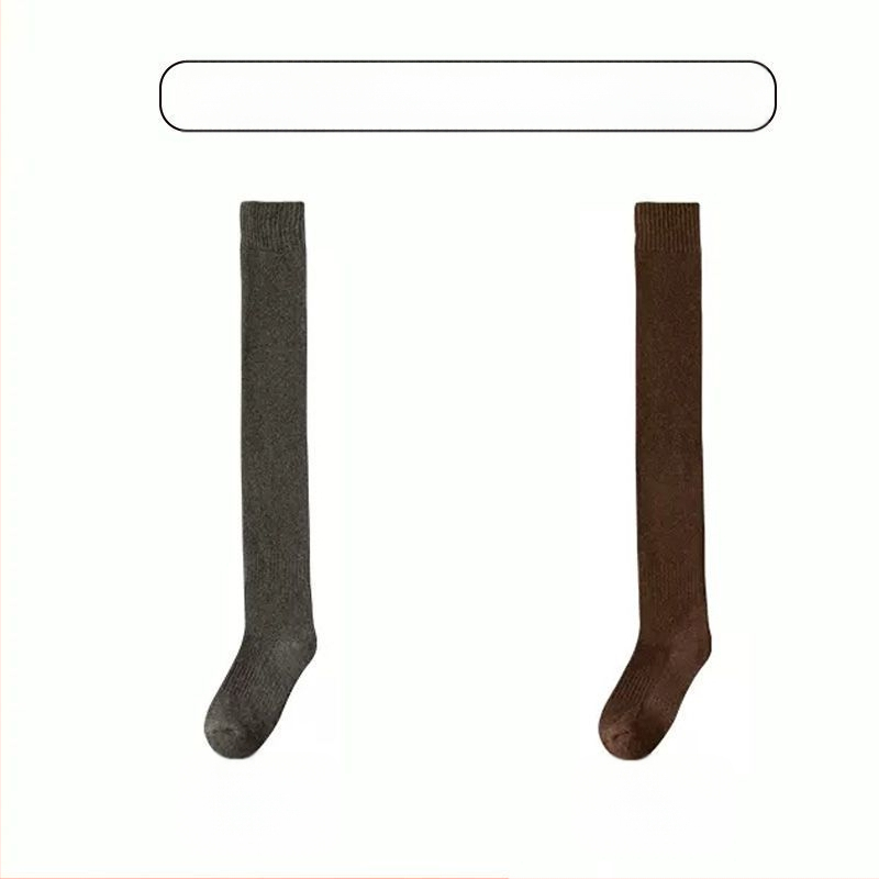 Sukad Meeste ülepõlve sokid fliisvoodriga paksendatud soojad põlvekaitsmed Sokid keskealistele ja eakatele Pikad kõrge säärega sokid
