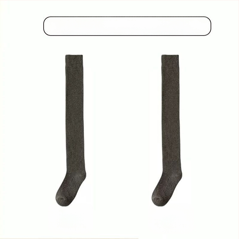 Sukad Meeste ülepõlve sokid fliisvoodriga paksendatud soojad põlvekaitsmed Sokid keskealistele ja eakatele Pikad kõrge säärega sokid