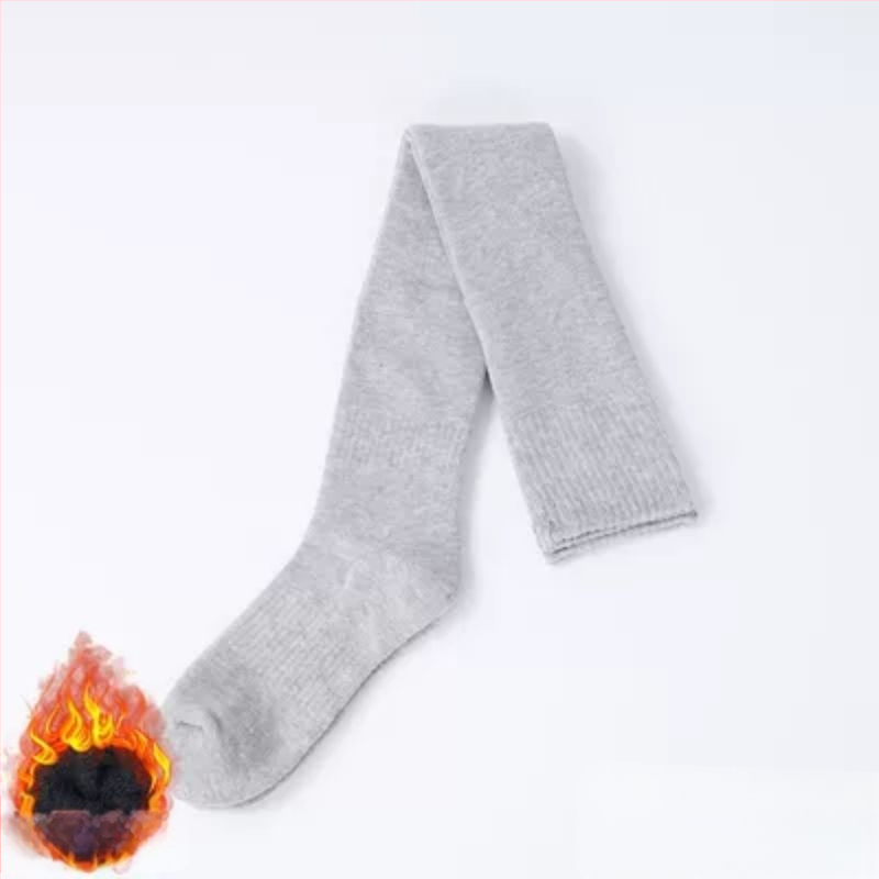 Sukad Meeste ülepõlve sokid fliisvoodriga paksendatud soojad põlvekaitsmed Sokid keskealistele ja eakatele Pikad kõrge säärega sokid