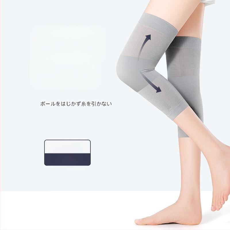 Genunchiere de vară ultra-subțiri, calde, pentru picioare reci, pentru bărbați și femei, pentru genunchiere articulare, aer condiționat, cameră rezistentă la frig, fără urme, subțiri și scurte