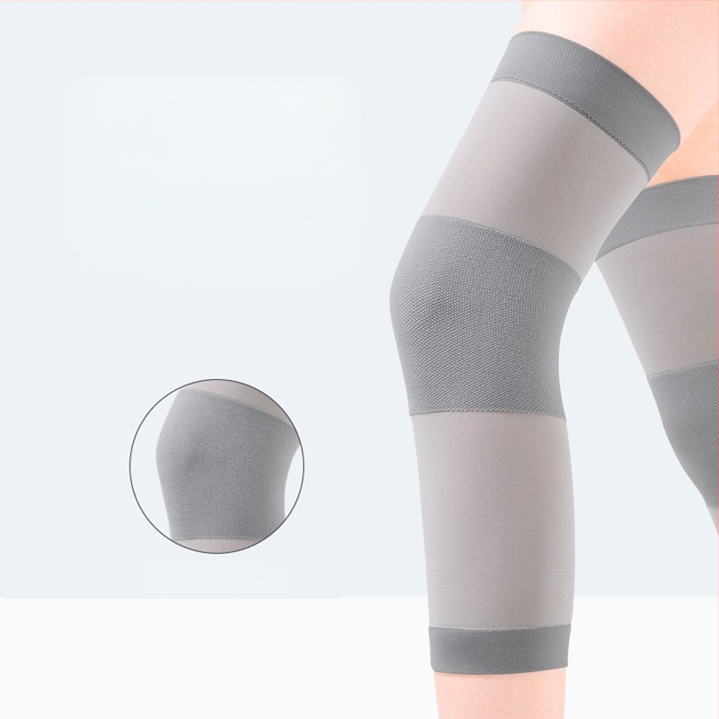 Genunchiere de vară ultra-subțiri, calde, pentru picioare reci, pentru bărbați și femei, pentru genunchiere articulare, aer condiționat, cameră rezistentă la frig, fără urme, subțiri și scurte