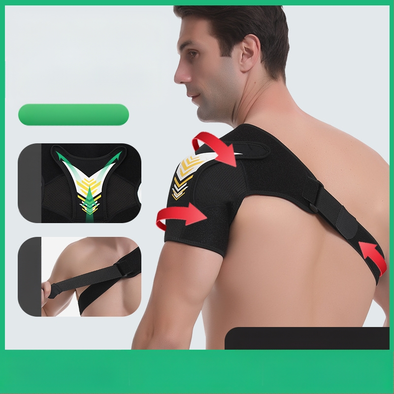 „Amazon“ vyrų ir moterų sportinis peties apmokamas kūno rengybos sunkumų kilnojimo peties patempimo reguliuojamas suspaudimo peties apmokamas peties periartrito skausmo apsaugas