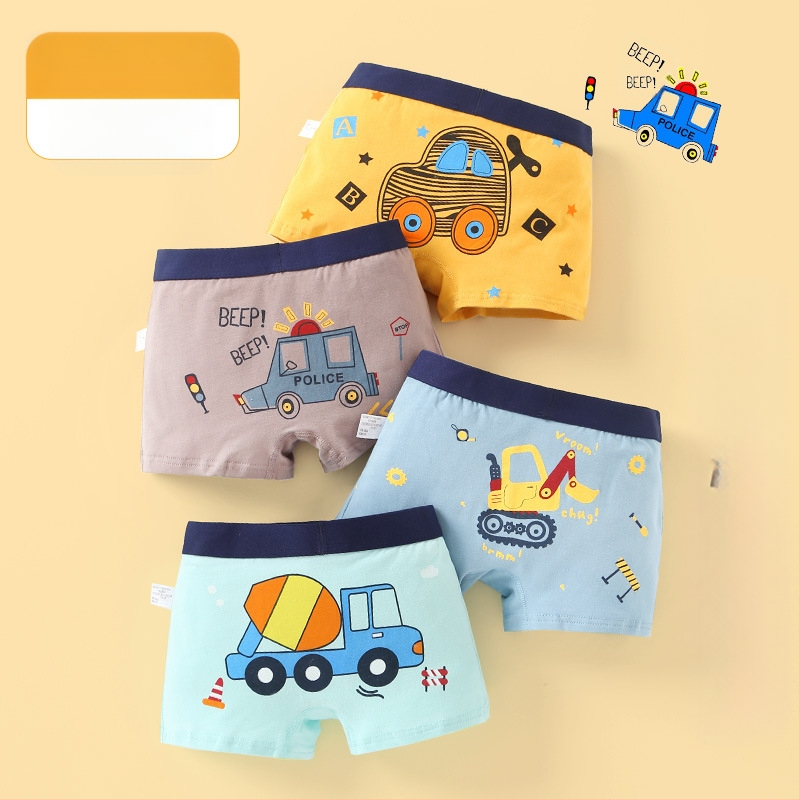 Vaikiški apatiniai, kūdikių bokserinės kelnaitės, antibakteriniai, kvėpuojantys šukuotos medvilnės šortai berniukams ir mergaitėms, vidutinio ir didelio dydžio vaikiškos bokserinės kelnaitės