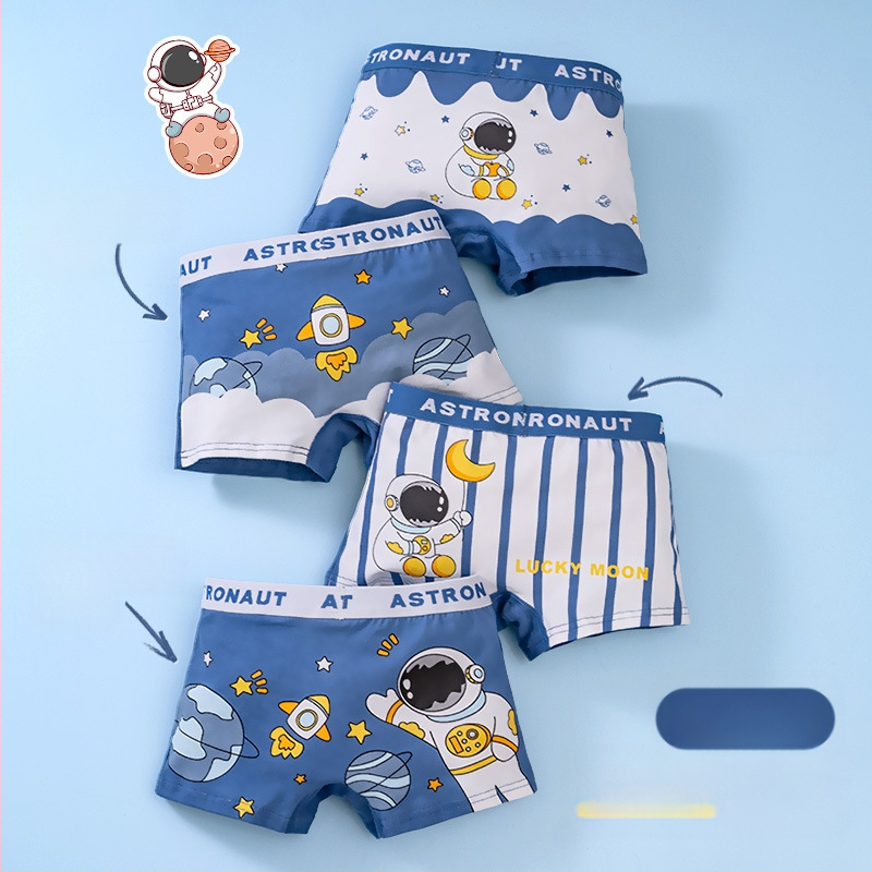 Vaikiški apatiniai, kūdikių bokserinės kelnaitės, antibakteriniai, kvėpuojantys šukuotos medvilnės šortai berniukams ir mergaitėms, vidutinio ir didelio dydžio vaikiškos bokserinės kelnaitės