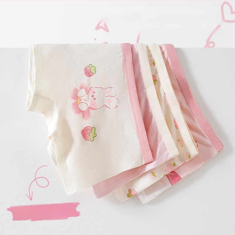 Vaikiški apatiniai, kūdikių bokserinės kelnaitės, antibakteriniai, kvėpuojantys šukuotos medvilnės šortai berniukams ir mergaitėms, vidutinio ir didelio dydžio vaikiškos bokserinės kelnaitės