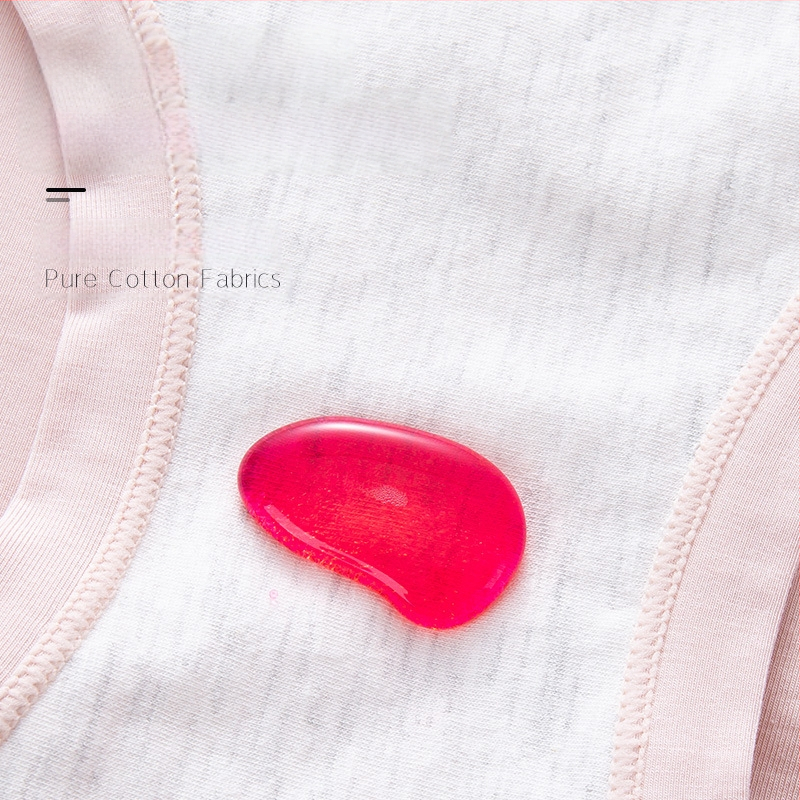 Kõrge vöökohaga puhtast puuvillast naiste menstruaalpüksid, lekkekindlad, laiendatud, pehmed hügieenilised aluspüksid, külglekkevastane