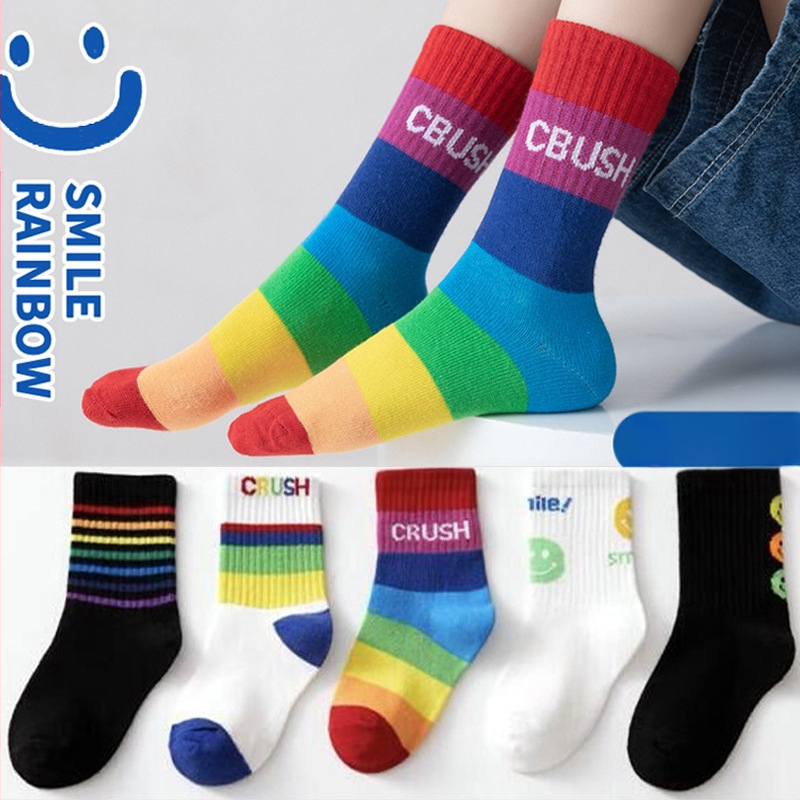 Sügis- ja talvesokid lastele, poistele ja tüdrukutele, kammitud puuvillased multifilmide dinosaurustega beebisokid, õpilaste sokid hulgimüügist