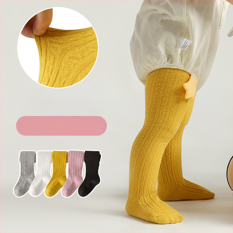 Veleprodaja Zhuji dječjih tajica, proljetni i jesenski stil, vanjska odjeća, integrirane hlače, dječje tajice od dugog pamuka, hlače s dječjim stopalima za djevojčice