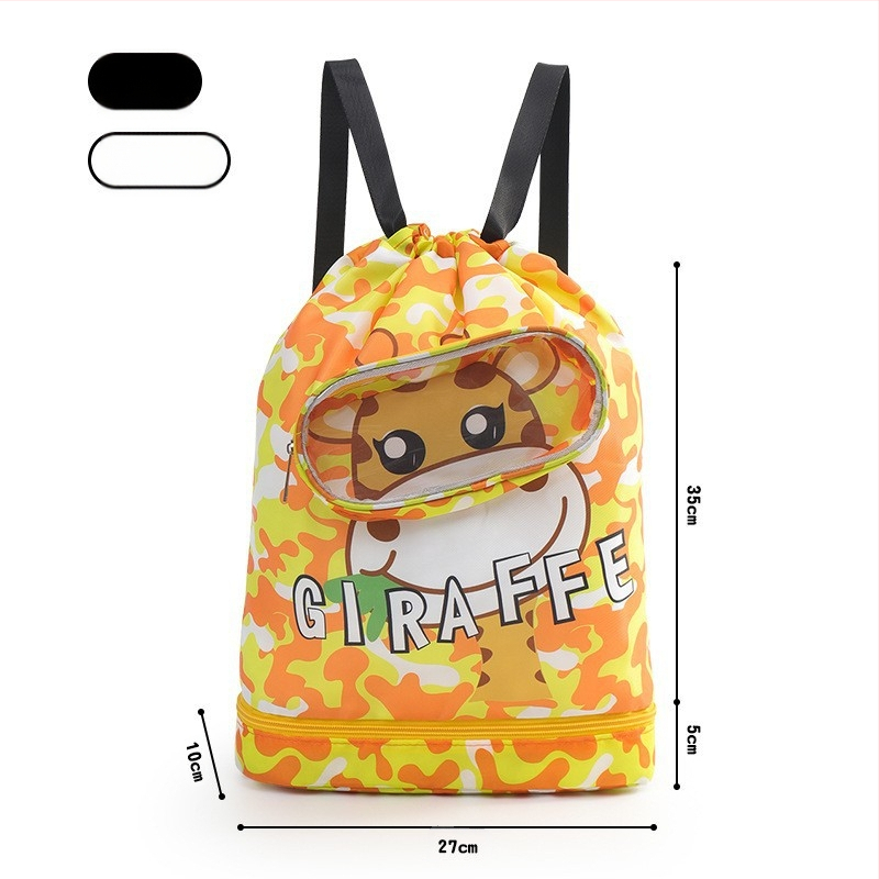 Laste ujumiskott, märg- ja kuiveraldusega veekindel hoiukott, spetsiaalne ujumisprillide hoiukott poistele ja tüdrukutele ujumiseks