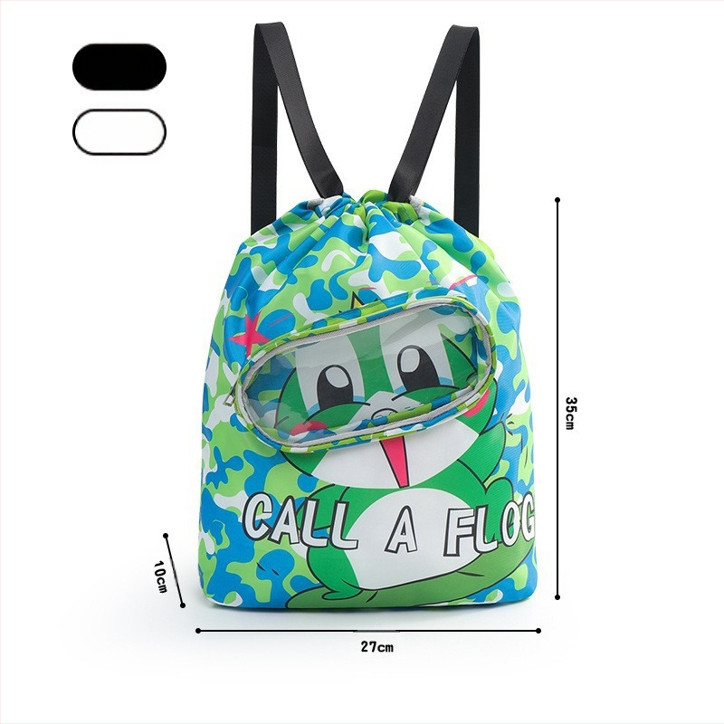 Laste ujumiskott, märg- ja kuiveraldusega veekindel hoiukott, spetsiaalne ujumisprillide hoiukott poistele ja tüdrukutele ujumiseks