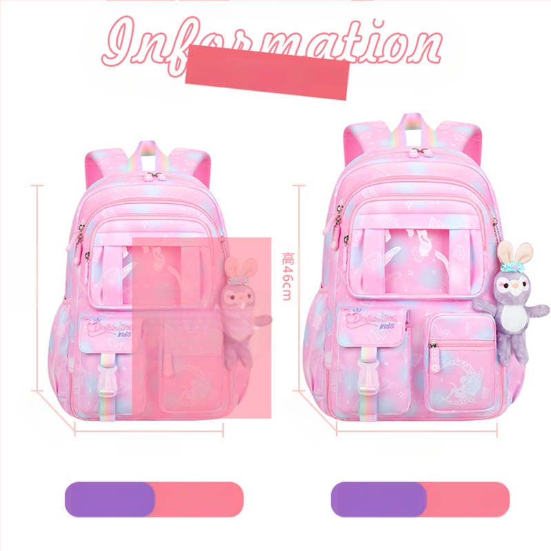 Uus koolikott algkooliõpilastele, naistele 1-6 klassile, kerge katuseharjakaitse ja kerge külmkapi avatud uksega Fantasy laste seljakott